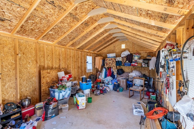 view of attic