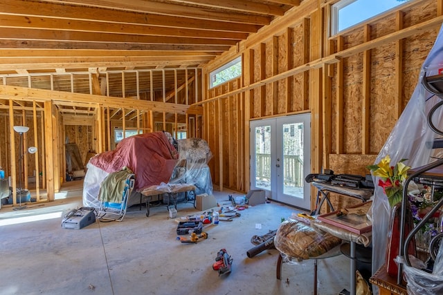 misc room with french doors