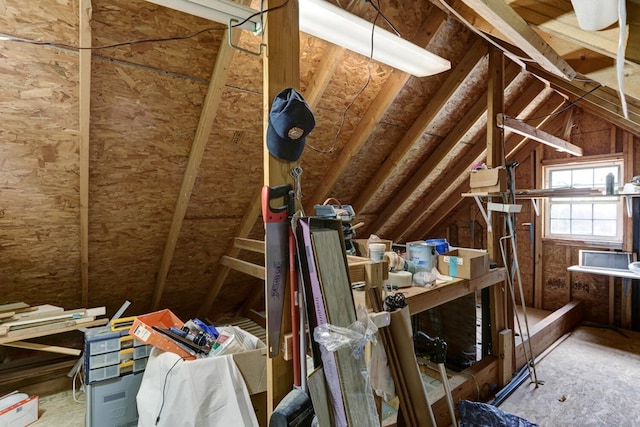 view of attic