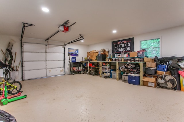 68 Phillips Crk, Andrews, NC 28901 - garage with recessed lighting and a garage door opener