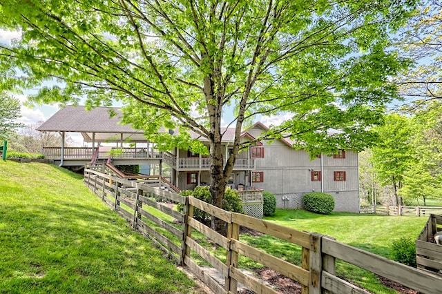 623 Overlook Way, Sky Valley, GA 30537 - view of yard with fence