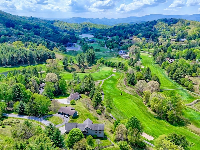 623 Overlook Way, Sky Valley, GA 30537 - bird's eye view with a mountain view and view of golf course