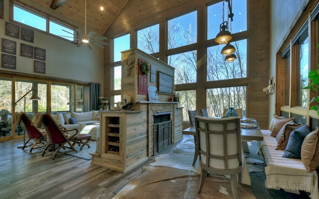 sunroom / solarium featuring plenty of natural light