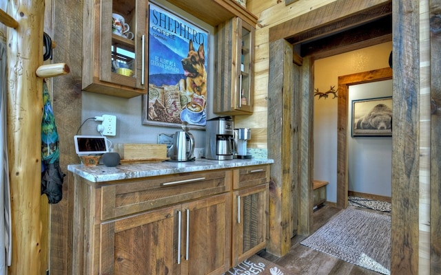 bar featuring wood finished floors