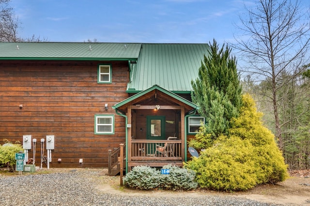 view of rear view of property