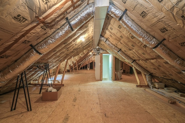 view of attic