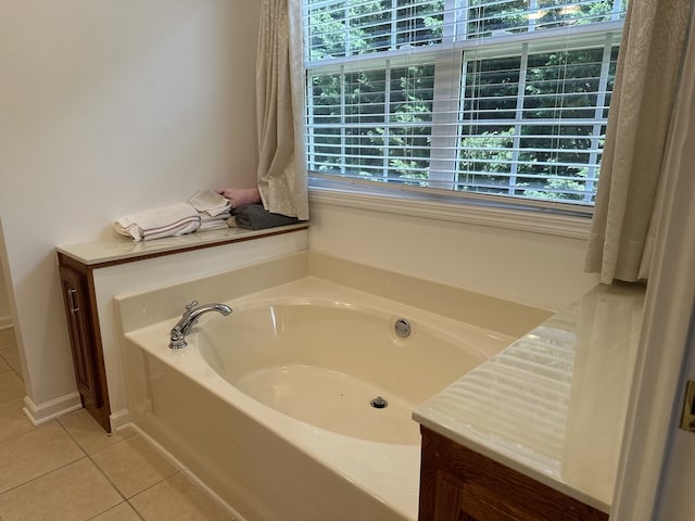 3273 Ivy Log Rd, Blairsville, GA 30512 - bathroom featuring tile patterned floors and a garden tub