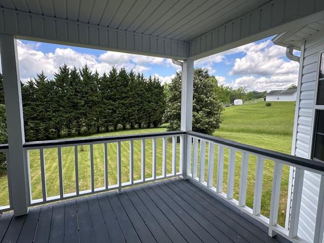 3273 Ivy Log Rd, Blairsville, GA 30512 - deck featuring a yard