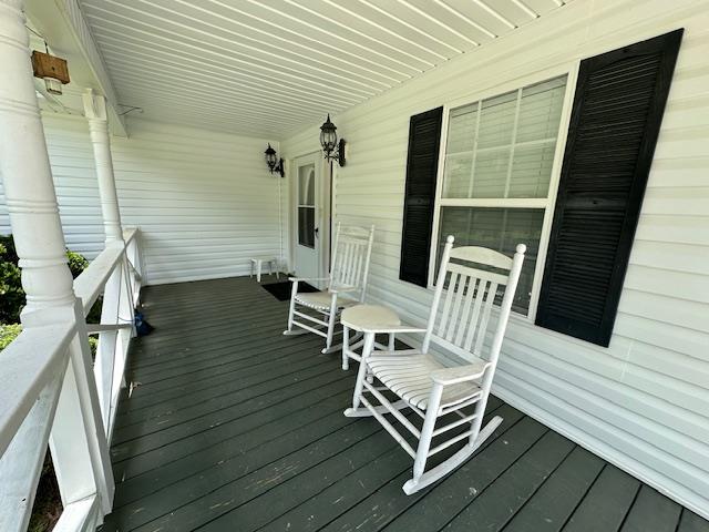 3273 Ivy Log Rd, Blairsville, GA 30512 - view of wooden porch