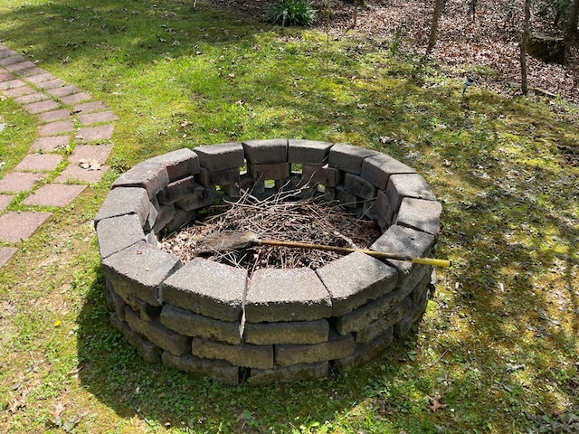 352 Partridge Ln, Murphy, NC 28906 - exterior view of a fire pit
