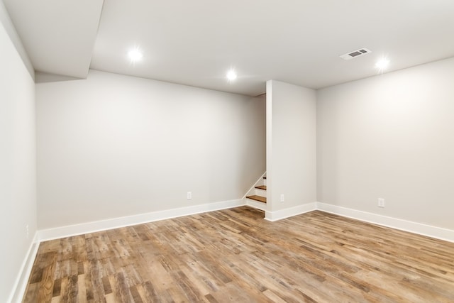 interior space featuring light hardwood / wood-style flooring