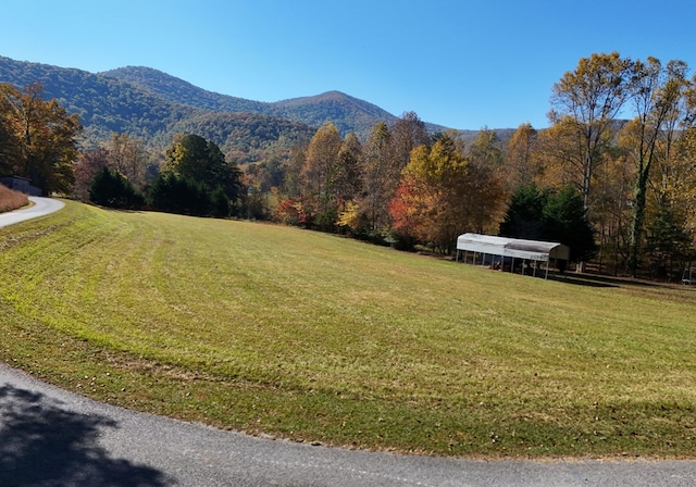 view of mountain feature