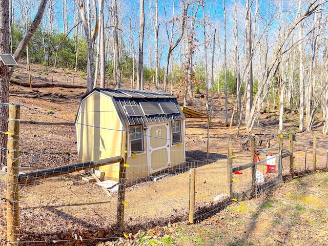 view of shed / structure