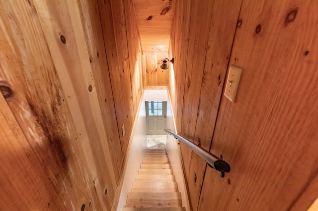 318 Buck Ridge Rd, Suches, GA 30572 - interior space featuring wood walls and light wood-type flooring