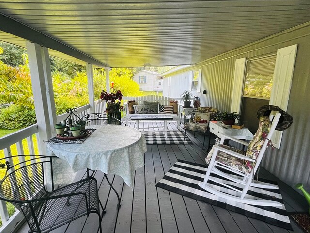 balcony with covered porch