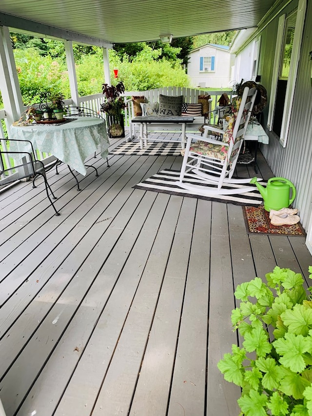 view of deck