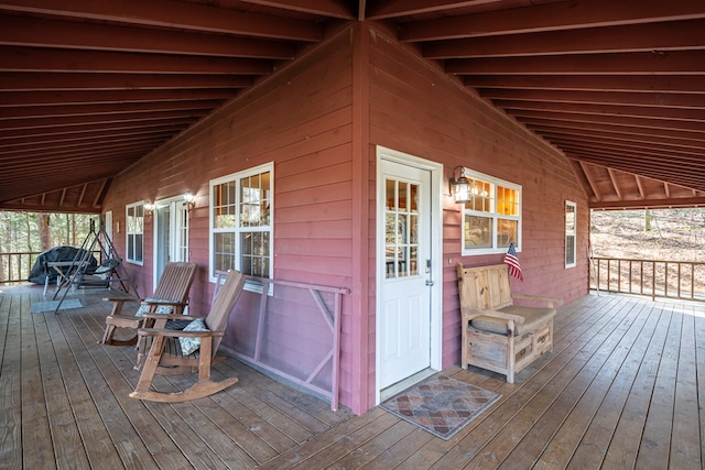 view of deck