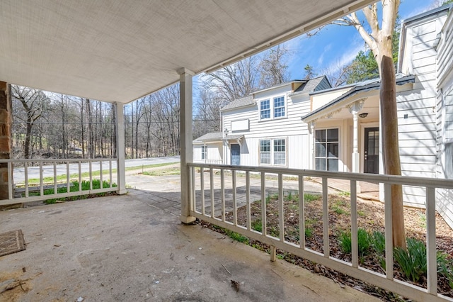 view of patio / terrace featuring covered porch