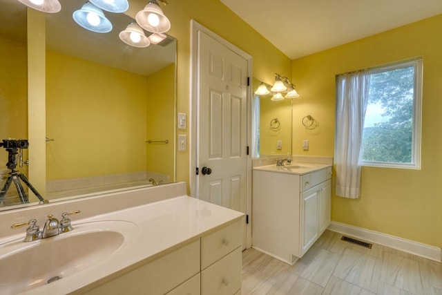 bathroom with vanity