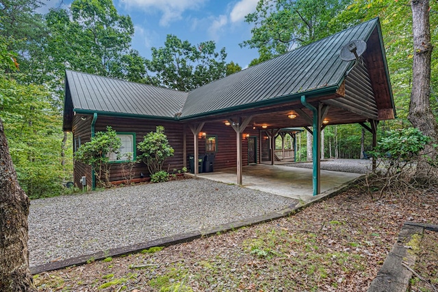 exterior space with a patio