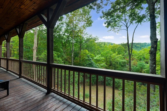 view of wooden terrace