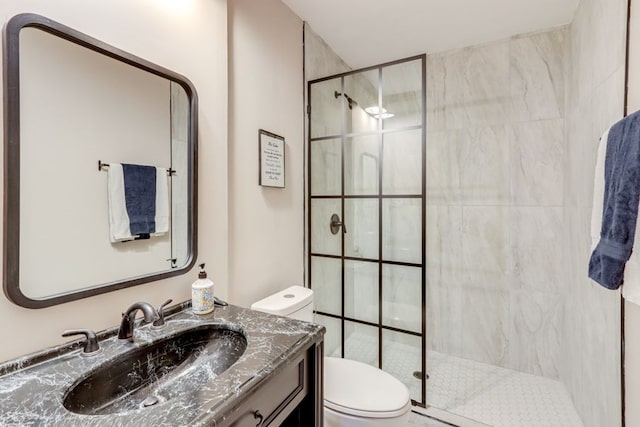38 Smoky Mtn Rdg, Marble, NC 28905 - bathroom featuring toilet, a shower stall, and vanity