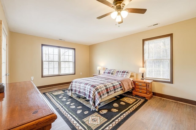 38 Smoky Mtn Rdg, Marble, NC 28905 - bedroom featuring wood finished floors, baseboards, and ceiling fan