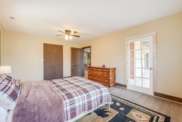 38 Smoky Mtn Rdg, Marble, NC 28905 - bedroom featuring wood finished floors, baseboards, and a ceiling fan