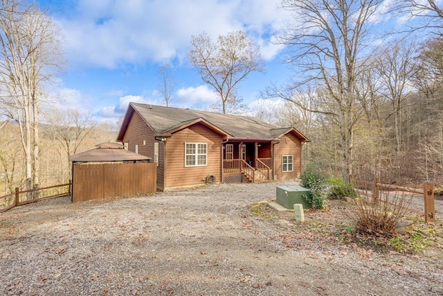 38 Smoky Mtn Rdg, Marble, NC 28905 - chalet / cabin with covered porch