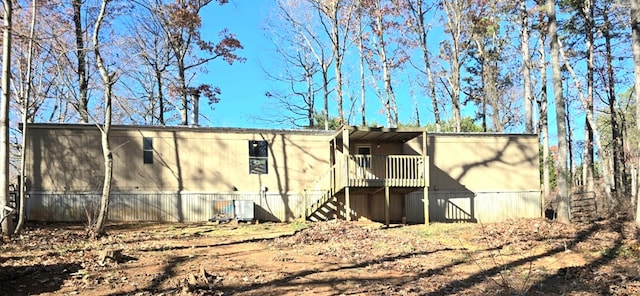 view of rear view of property