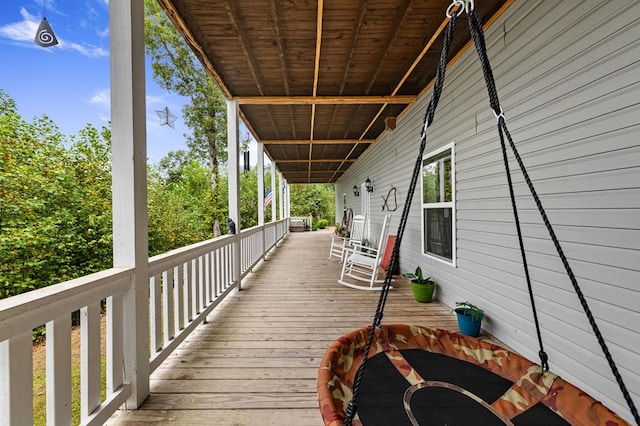 view of deck