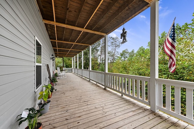 view of deck