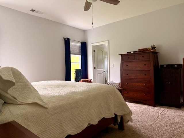 405 Lola Dr, Blairsville, GA 30512 - bedroom featuring light carpet and a ceiling fan