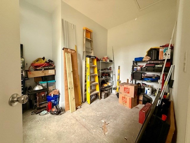 405 Lola Dr, Blairsville, GA 30512 - storage area with attic access