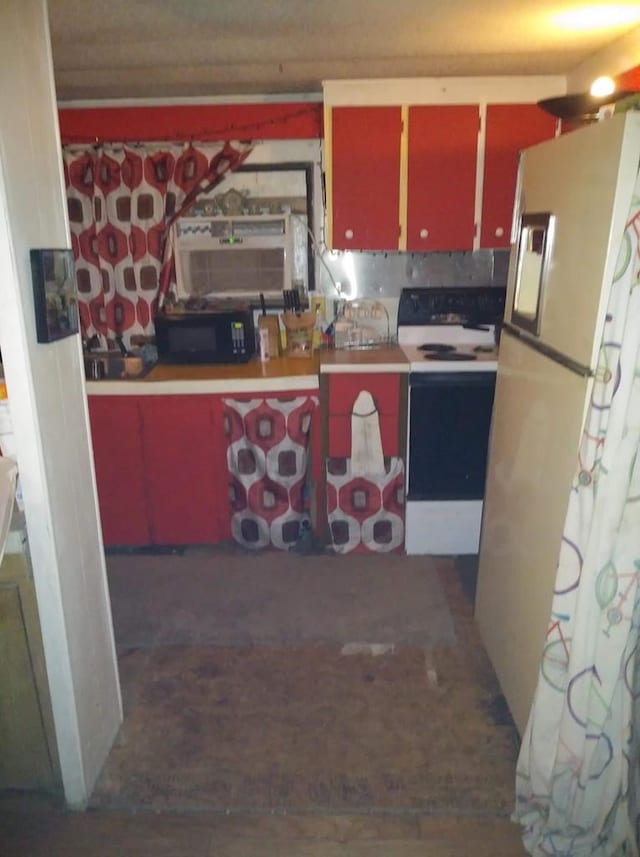 kitchen featuring white appliances