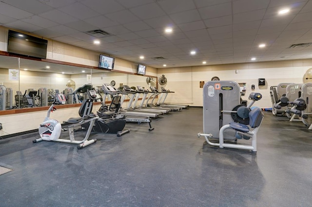 149 Pinecrest Ct, Ellijay, GA 30540 - workout area with recessed lighting