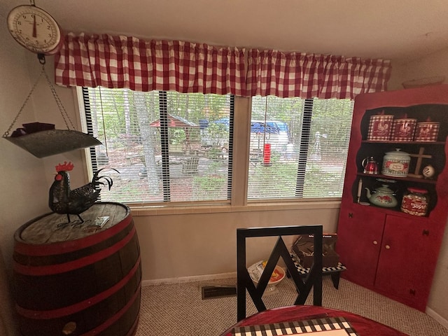 10 Whippoorwill Ln, Murphy, NC 28906 - dining area featuring carpet flooring and baseboards