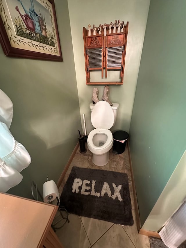 10 Whippoorwill Ln, Murphy, NC 28906 - bathroom with toilet, tile patterned flooring, and baseboards