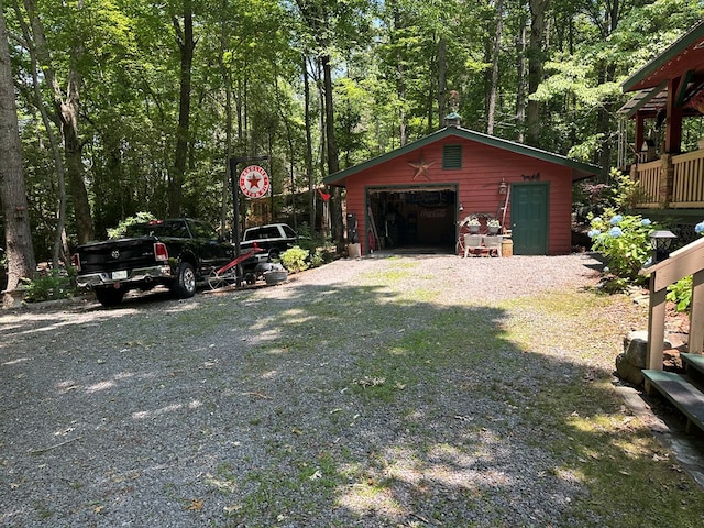 10 Whippoorwill Ln, Murphy, NC 28906 - view of yard featuring a garage and an outdoor structure