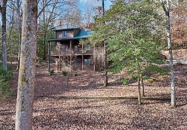 view of back of property