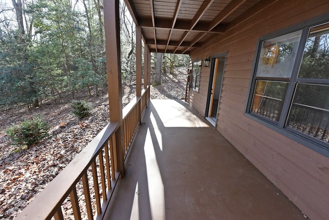 view of balcony