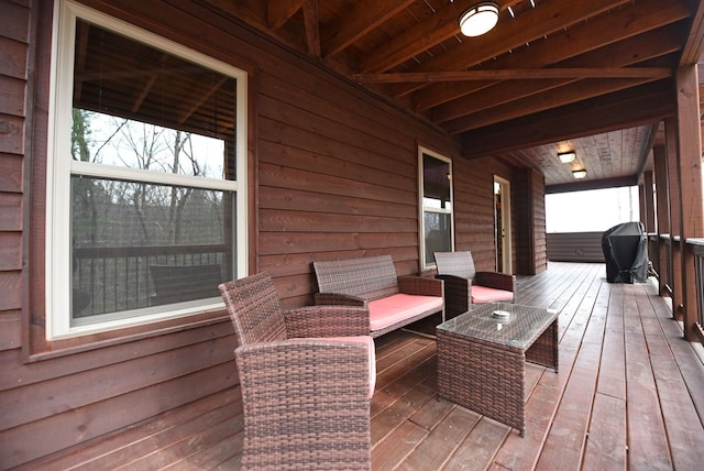 view of wooden terrace