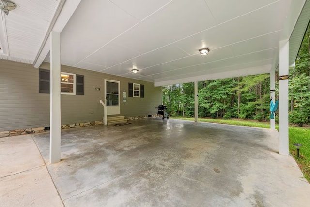 view of patio with grilling area