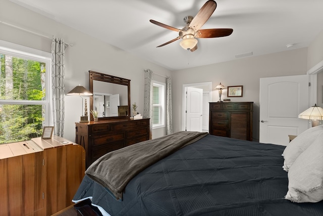 457 Celie Ann Seabolt Rd, Cleveland, GA 30528 - bedroom with ceiling fan