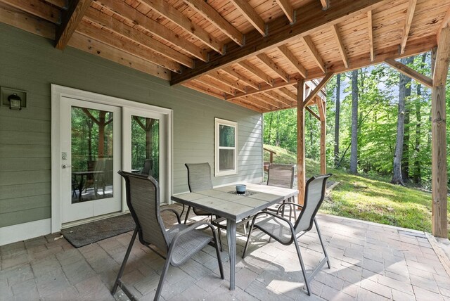 457 Celie Ann Seabolt Rd, Cleveland, GA 30528 - view of patio / terrace with outdoor dining area
