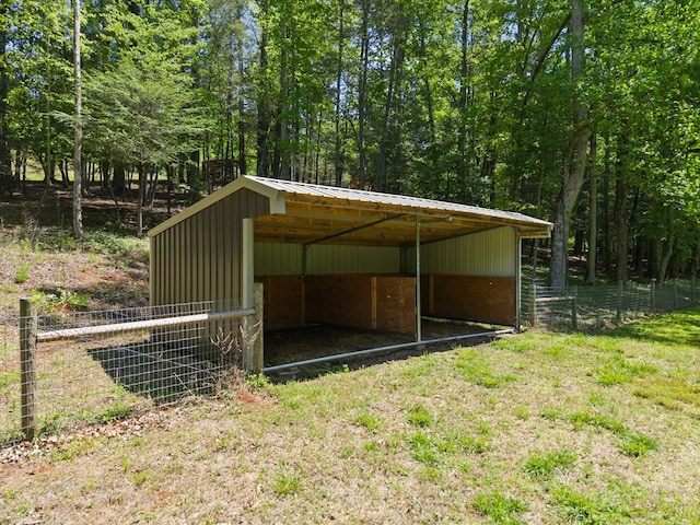 457 Celie Ann Seabolt Rd, Cleveland, GA 30528 - view of pole building featuring fence and a detached carport