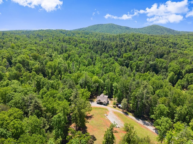 457 Celie Ann Seabolt Rd, Cleveland, GA 30528 - view of subject property featuring a heavily wooded area and a mountain backdrop