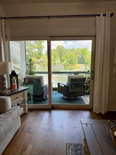 209B N Berrong St, Hiawassee, GA 30546 - entryway featuring wood finished floors and healthy amount of natural light
