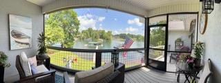 209B N Berrong St, Hiawassee, GA 30546 - sunroom / solarium featuring vaulted ceiling