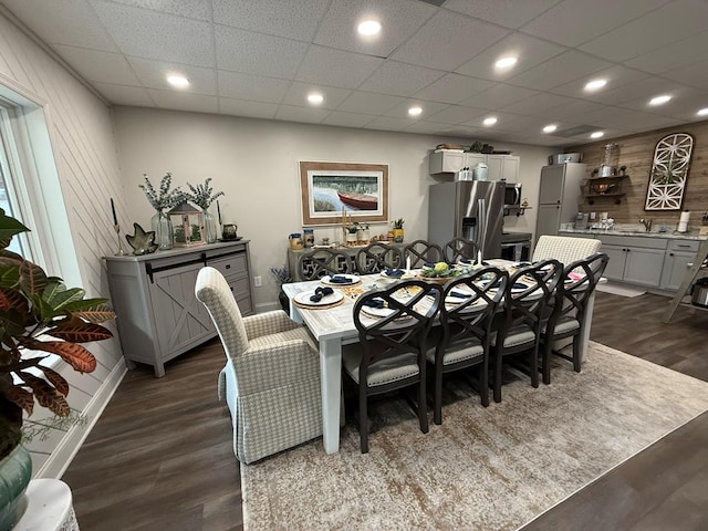 209B N Berrong St, Hiawassee, GA 30546 - dining room featuring dark wood finished floors and recessed lighting